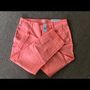 LOFT NEON CUFFED GIRLFRIEND CHINOS Size 12